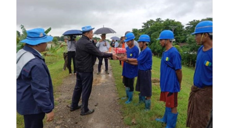 ဧရာဝတီတိုင်းဒေသကြီး ငဝန်တာနှင့် မြန်အောင်တာများ၏ ကြံ့ခိုင်မှုနှင့် ရေဘေးကာကွယ်ရေး လုပ်ငန်းများ ကြပ်မတ်ဆောင်ရွက်လျက်ရှိ